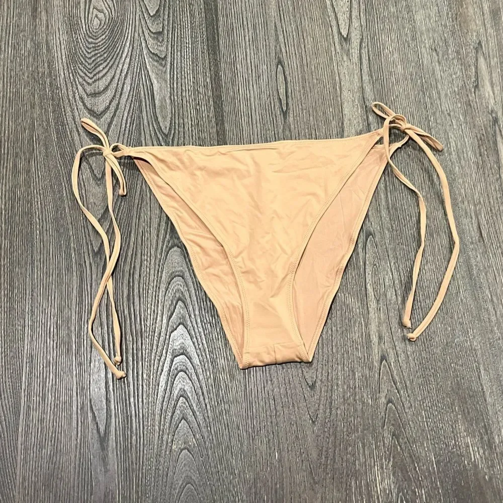 NWT Skims Recycled Swim Low Rise Tie Bikini Bottom Low Rise Side Ties Orche 4X